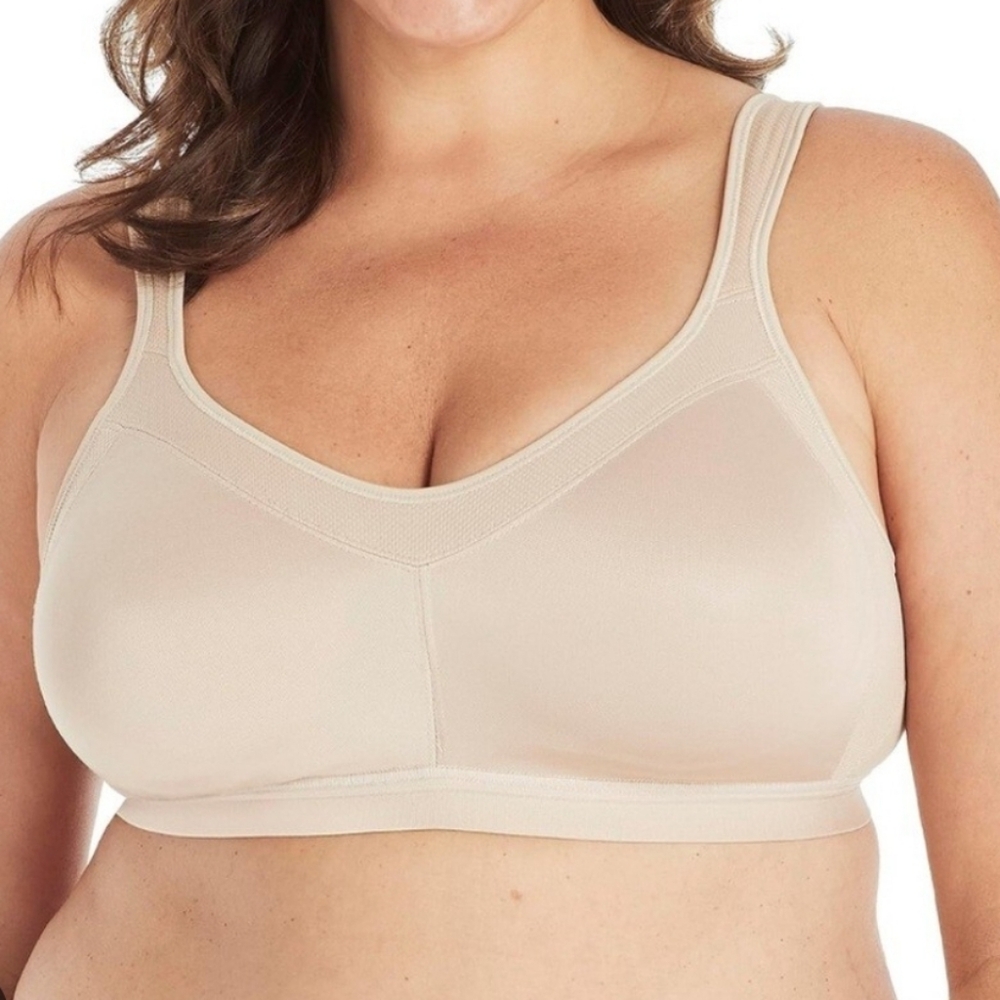 Playtex Women's 18 Hour Active Bra - Cream Wide Side Coveage 44C